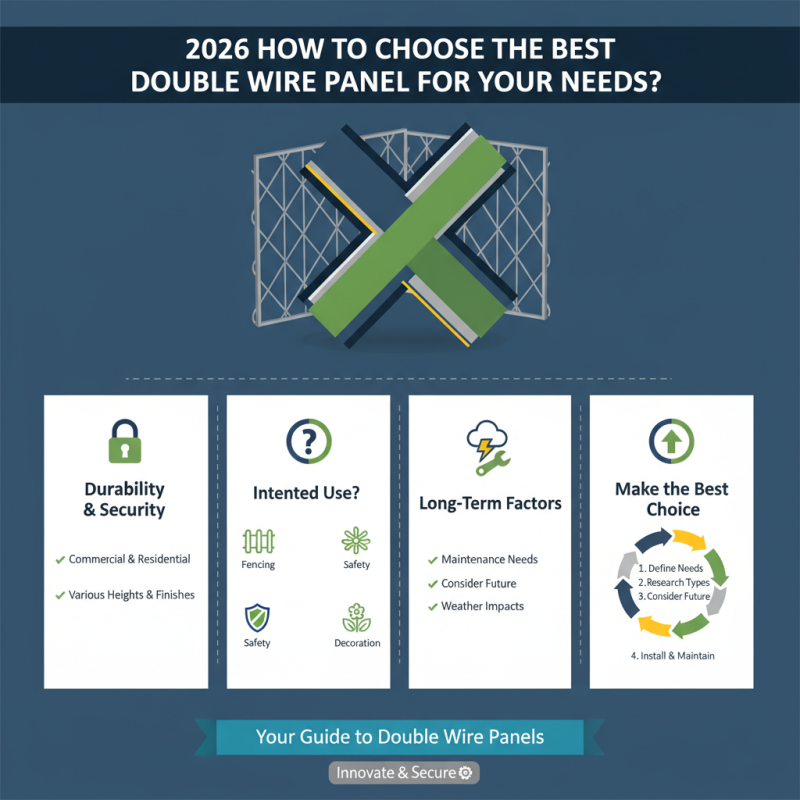 2026 How to Choose the Best Double Wire Panel for Your Needs?