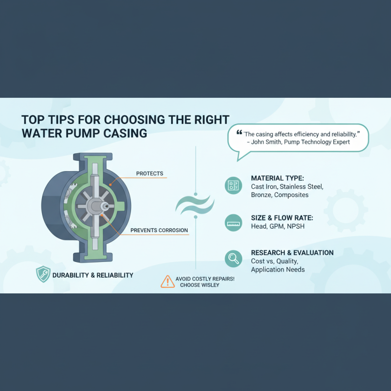 Top Tips for Choosing the Right Water Pump Casing?