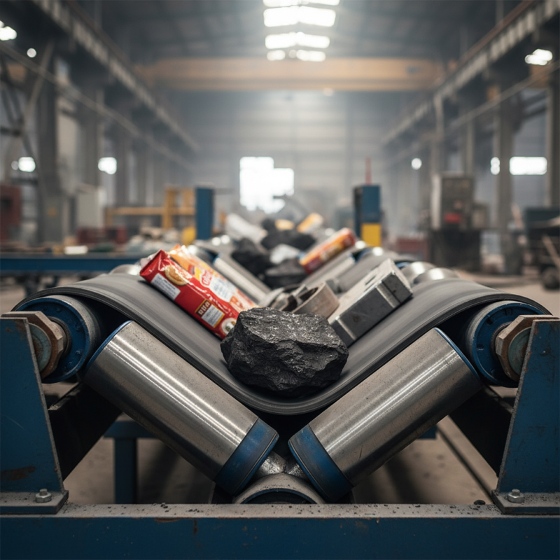 What is a conveyor belt roller and how does it work?