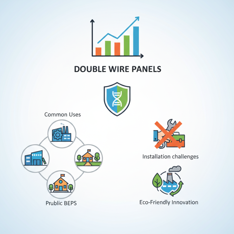 What is a double wire panel and its common uses?