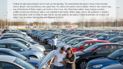 How to Find the Best Used Automatic Cars for Sale?