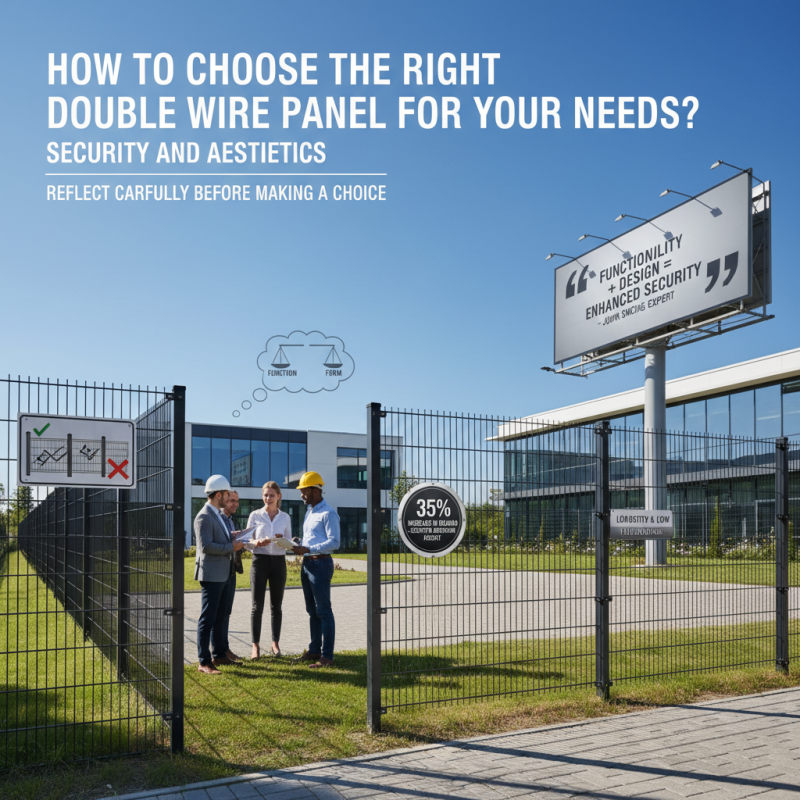 How to Choose the Right Double Wire Panel for Your Needs?