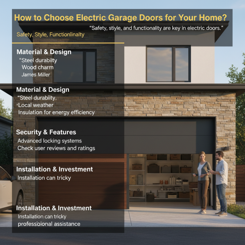 How to Choose Electric Garage Doors for Your Home?