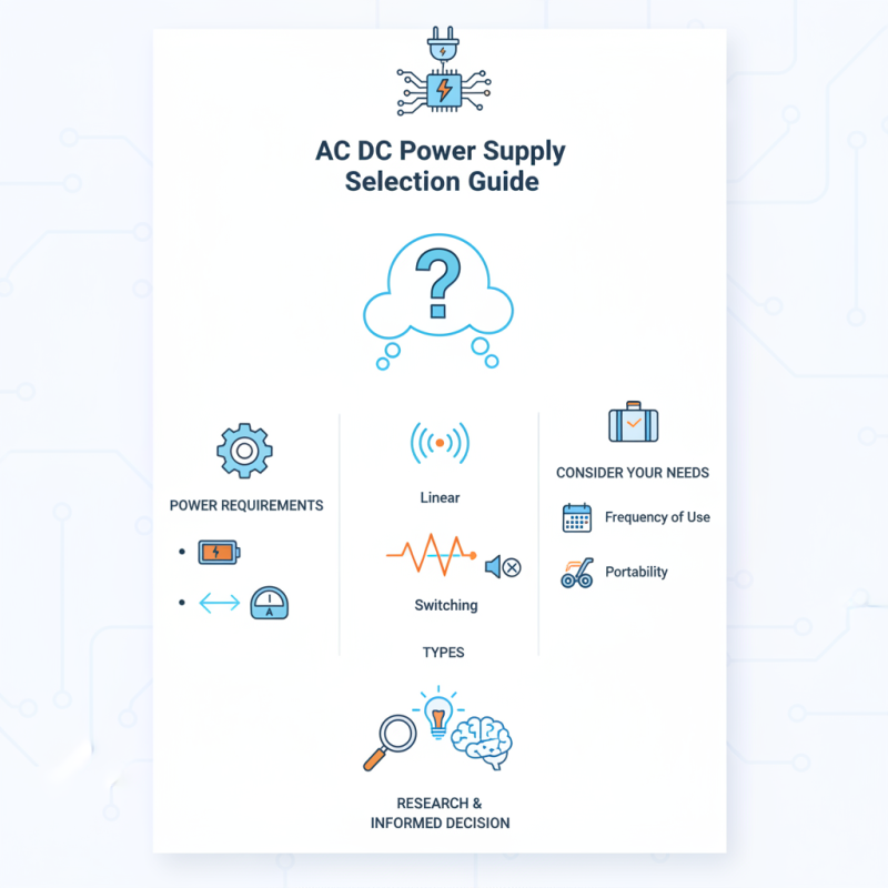 How to Choose the Right AC DC Power Supply for Your Needs?