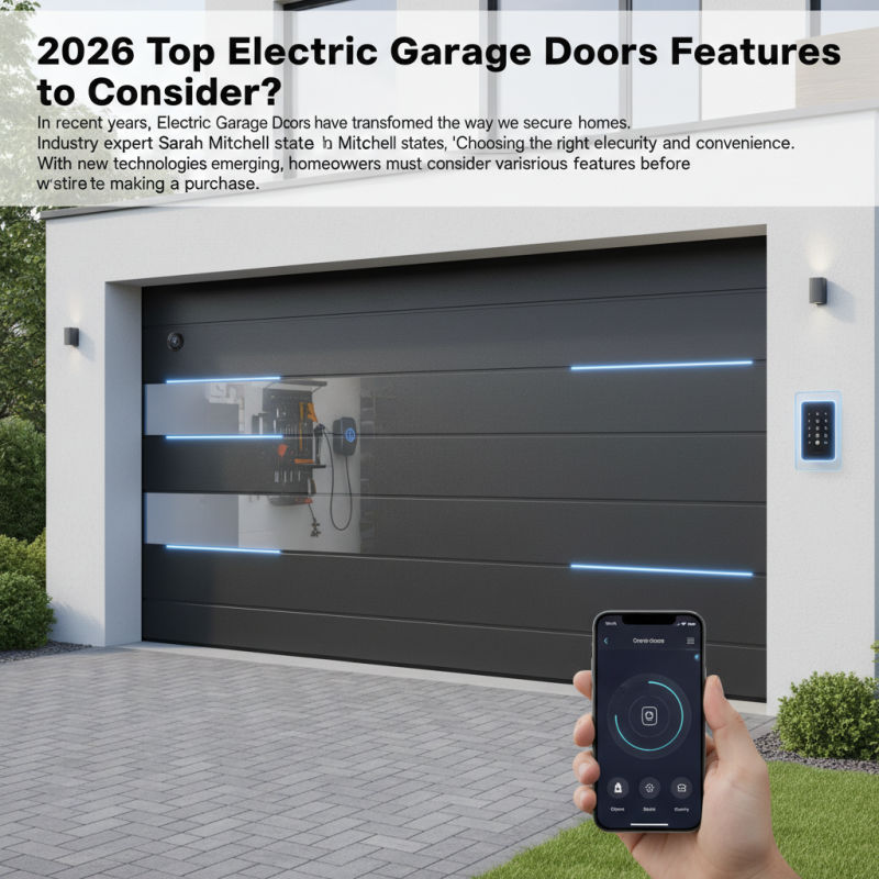 2026 Top Electric Garage Doors Features to Consider?