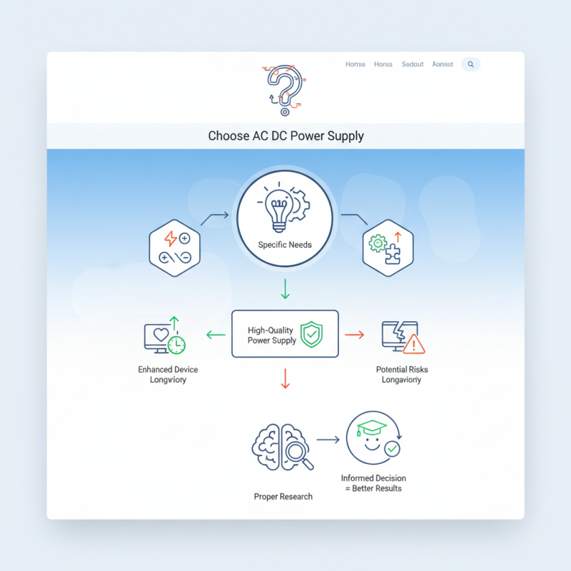 How to Choose the Right AC DC Power Supply for Your Needs?