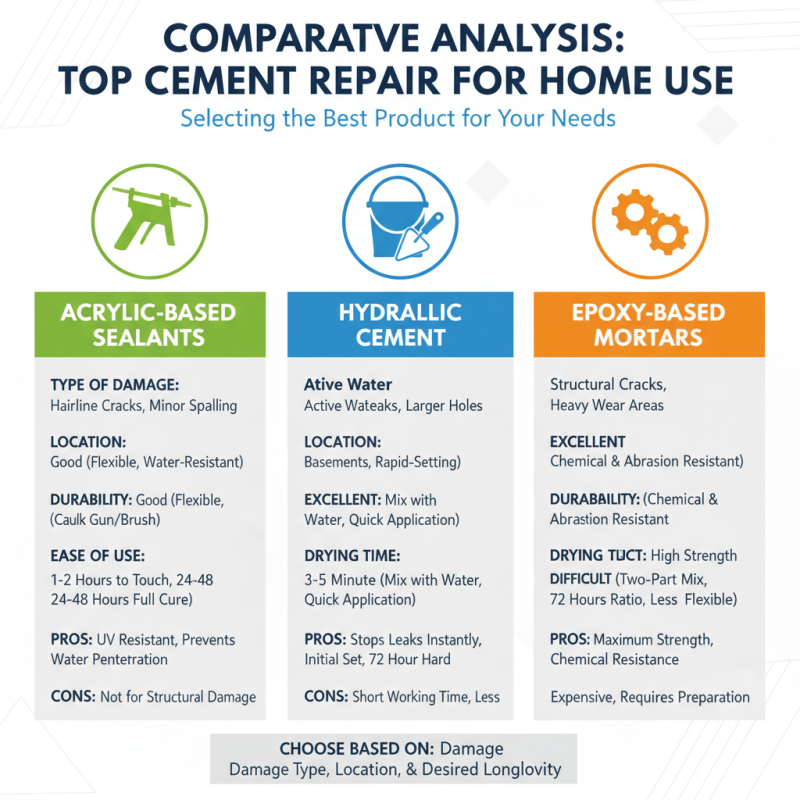 2026 Best Cement Repair Solutions for Durable Home Repairs?