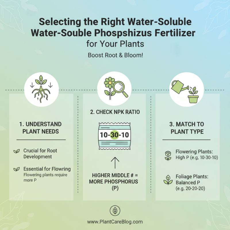 How to Use Water Soluble P Fertilizer for Optimal Plant Growth?