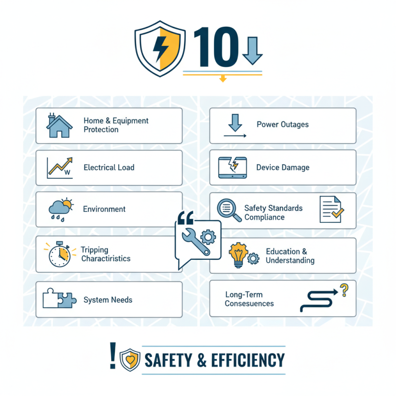 Top 10 Tips for Choosing the Right Miniature Circuit Breaker