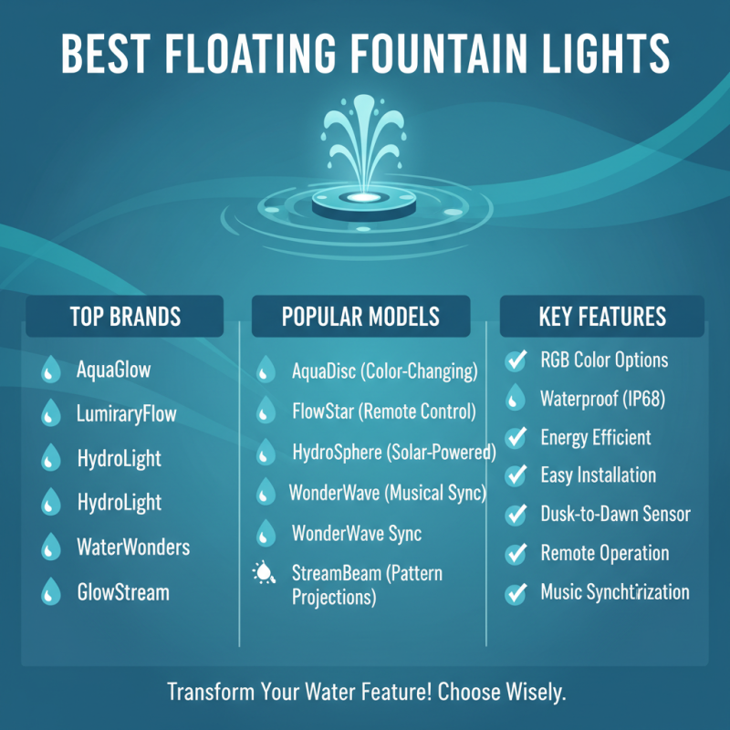 Top Floating Fountain Lights for an Enchanting Water Show?