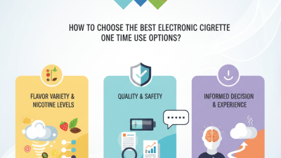 How to Choose the Best Electronic Cigarette One Time Use Options?