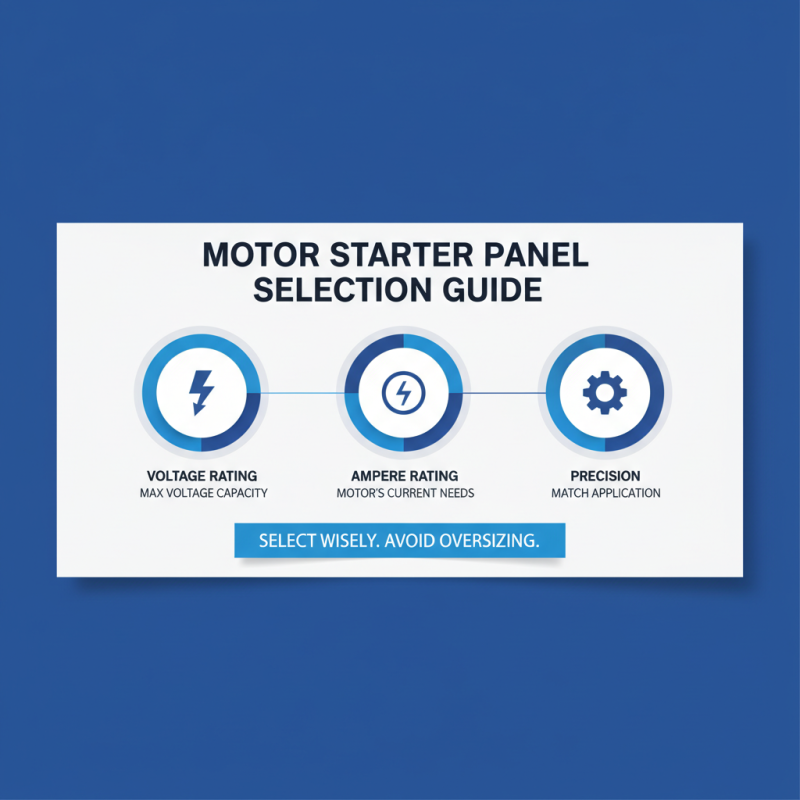 How to Choose the Right Motor Starter Control Panel?