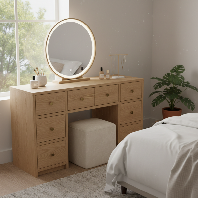 How to Choose the Perfect Vanity Table With Drawers for Your Space?