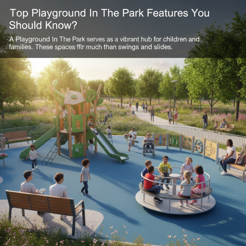 Top Playground In The Park Features You Should Know?