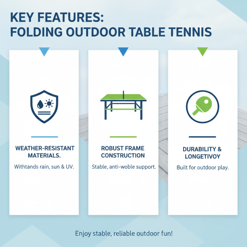 Why Choose a Folding Outdoor Table Tennis Set for Your Next Game?