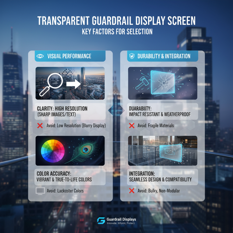 How to Choose a Transparent Guardrail Display Screen?