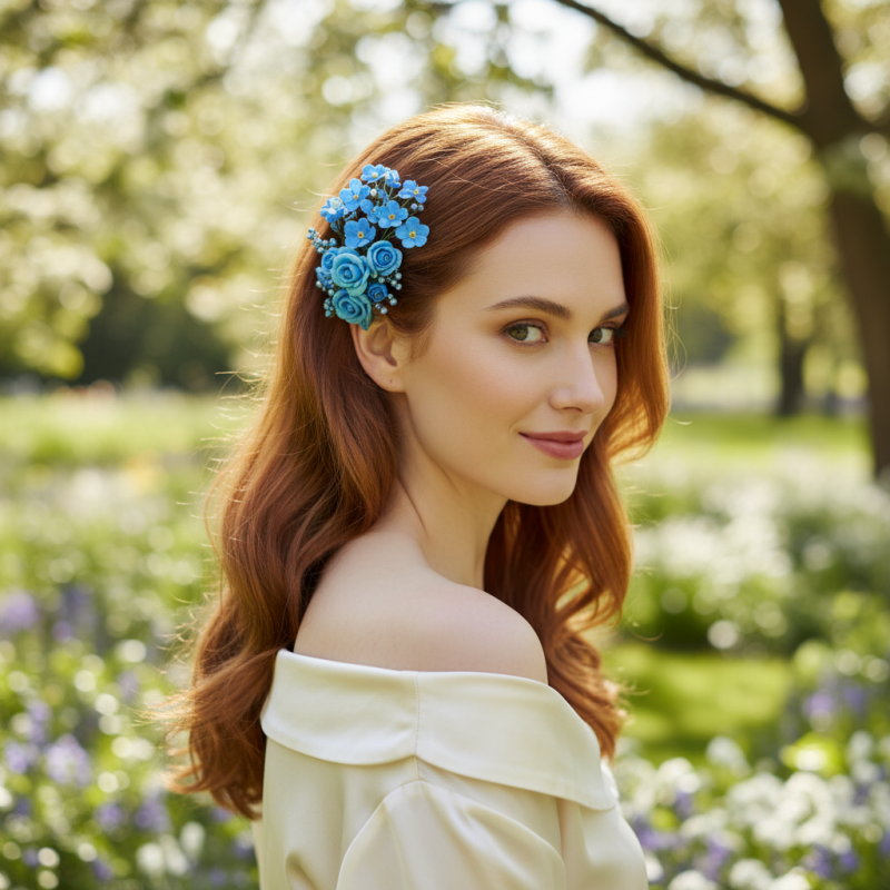 Why Choose a Blue Flower Hair Clip for Your Style?