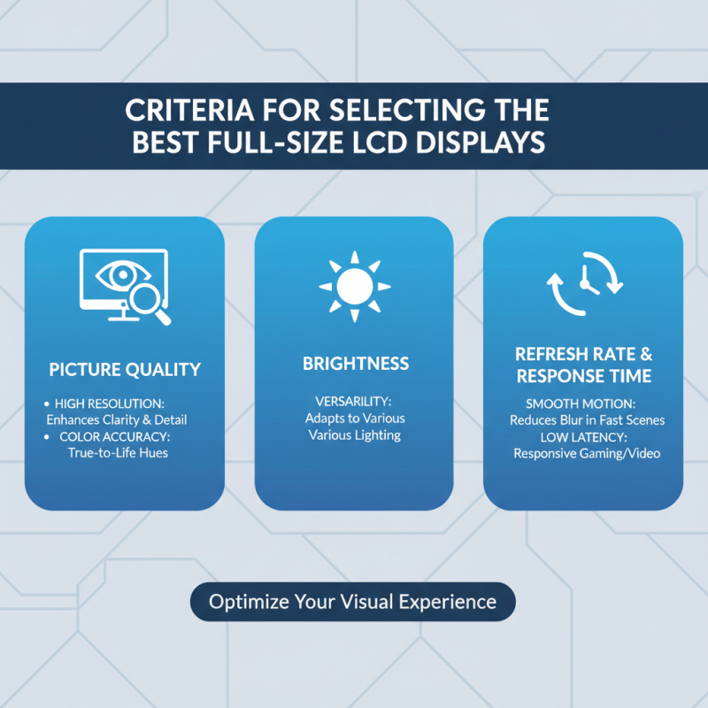 Best Full Size LCD Display Options for 2026 Top Picks?