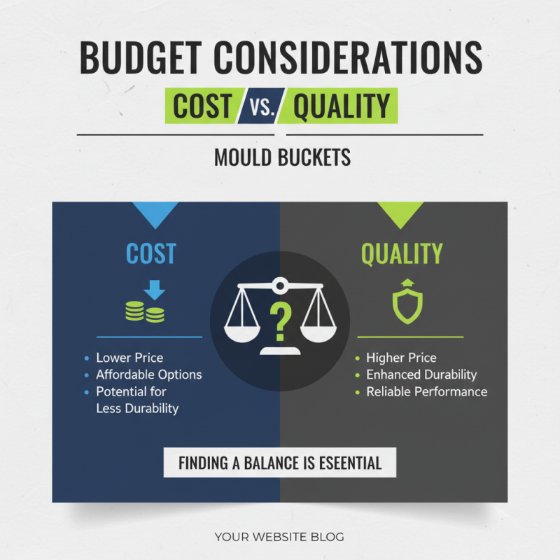 How to Choose the Right Mould Bucket for Your Needs?