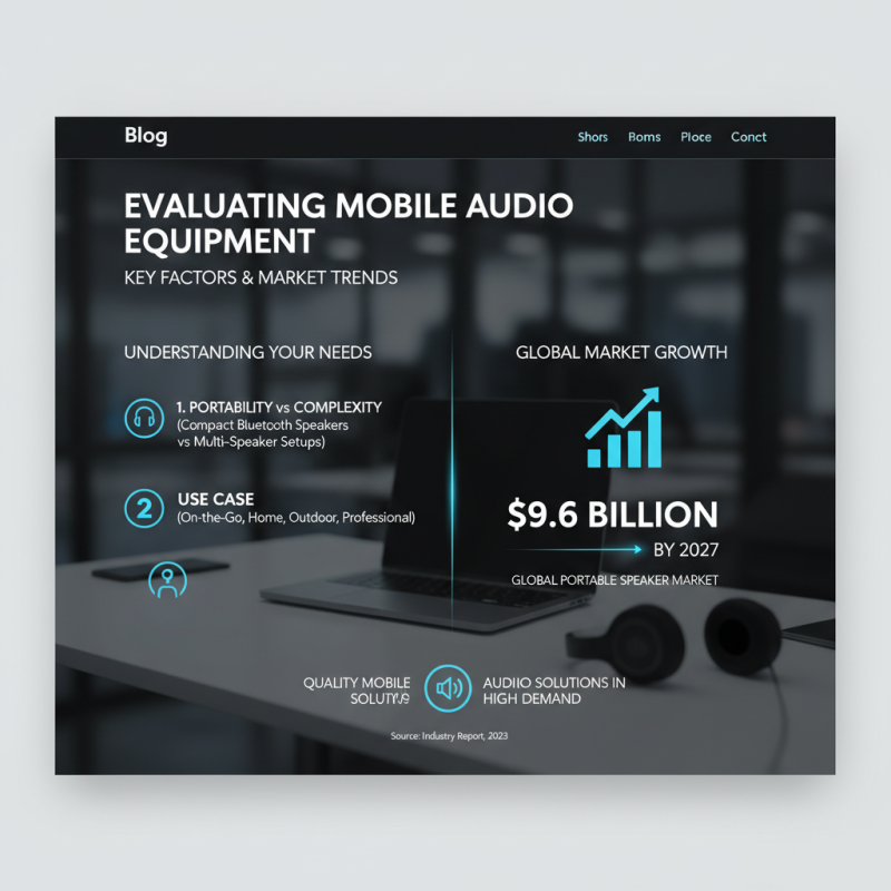 How to Choose the Best Mobile Audio Setup for Your Needs?