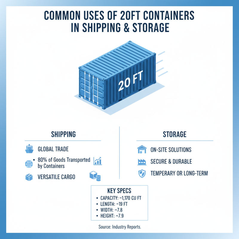 What is a 20ft container and how is it used?