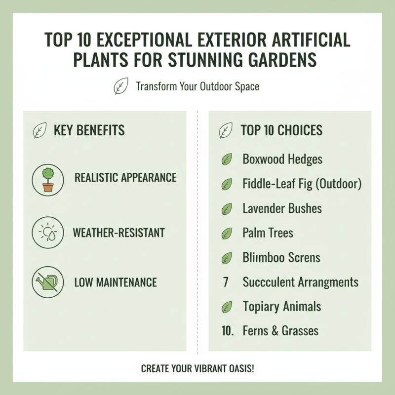 10 Best Exterior Artificial Plants for Stunning Outdoor Decor?