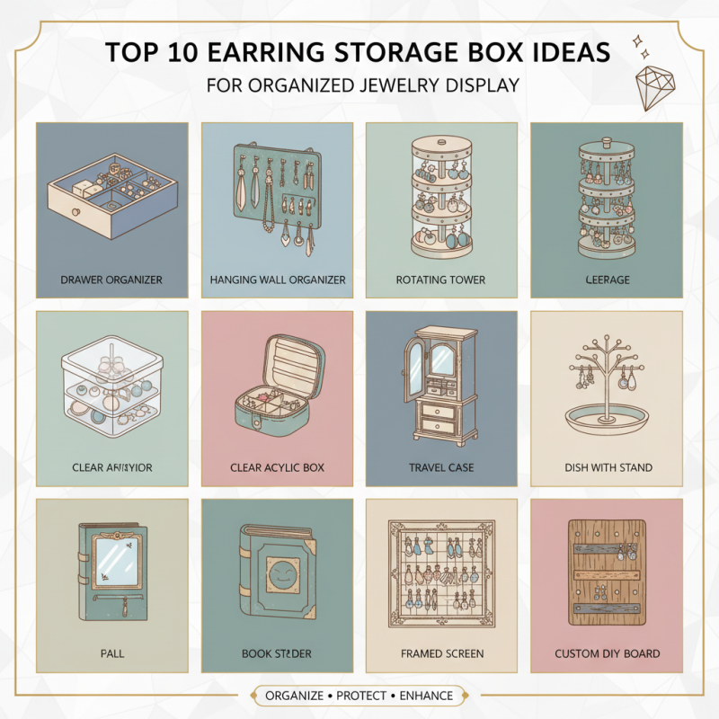 Top 10 Earring Storage Box Ideas for Organized Jewelry Display?