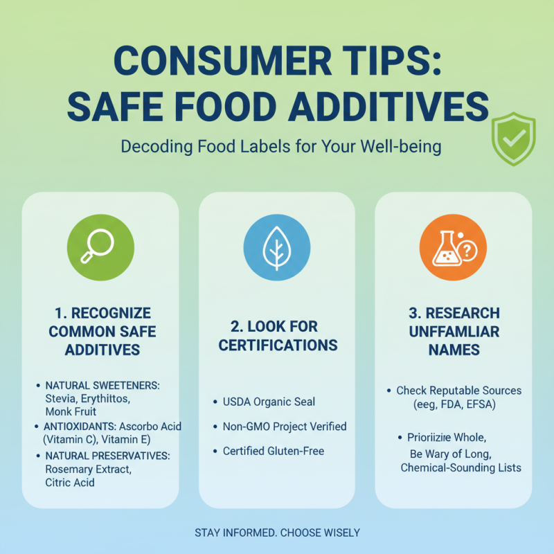 How to Identify Safe Food Additives for Healthy Eating?
