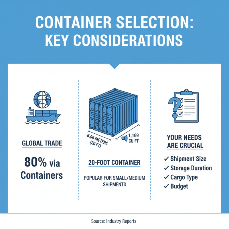 20 ft Sea Container Tips for Buying Shipping and Storage Solutions?