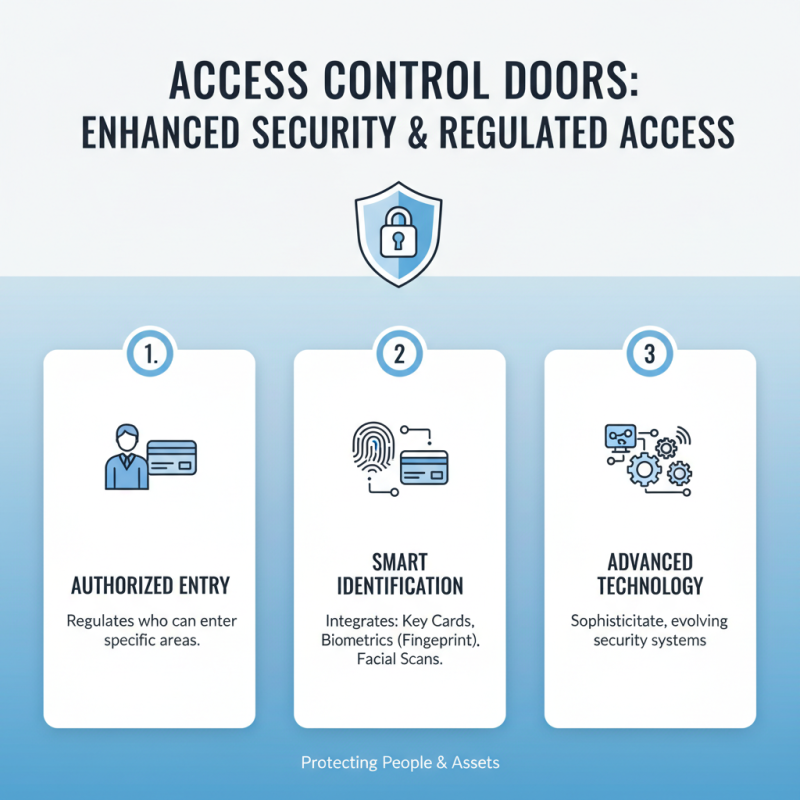 What are access control doors and how do they work?