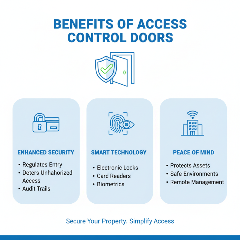 What are access control doors and how do they work?
