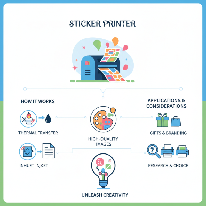 What is a sticker printer and how does it work?