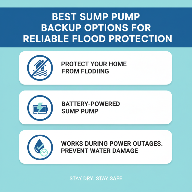 Best Sump Pump Backup Options for Reliable Flood Protection?