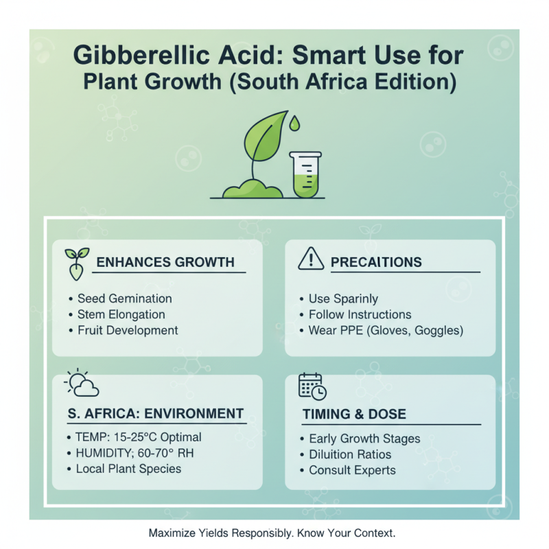 How to Use Gibberellic Acid in South Africa for Healthy Plant Growth?