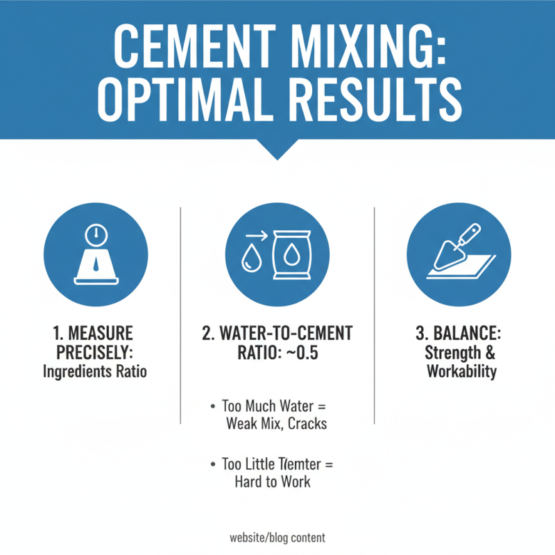 Top 10 Tips for Choosing the Right Cement Mix for Your Project?