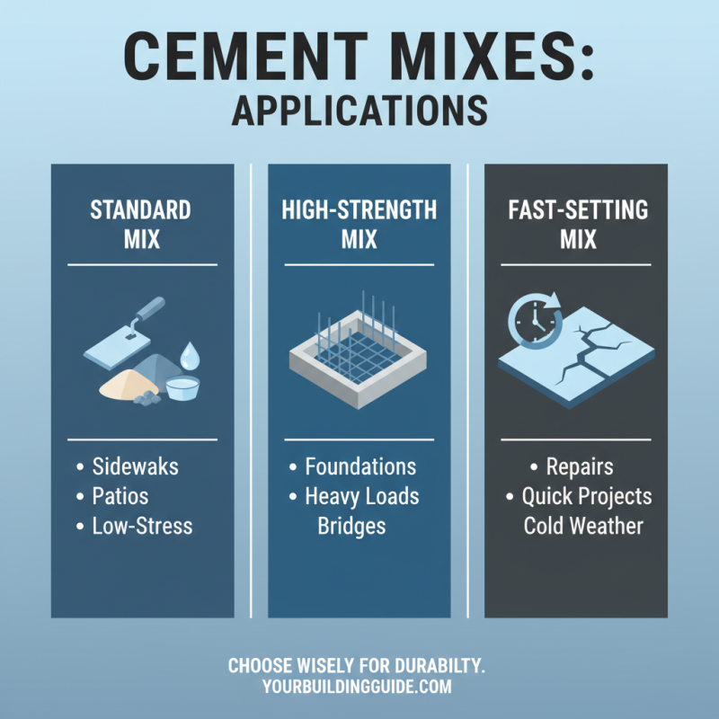 Top 10 Tips for Choosing the Right Cement Mix for Your Project?