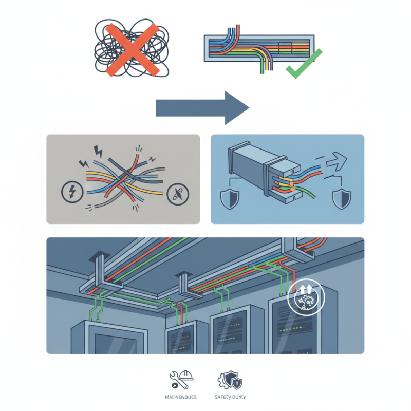 What is a cable duct and how is it used in wiring?