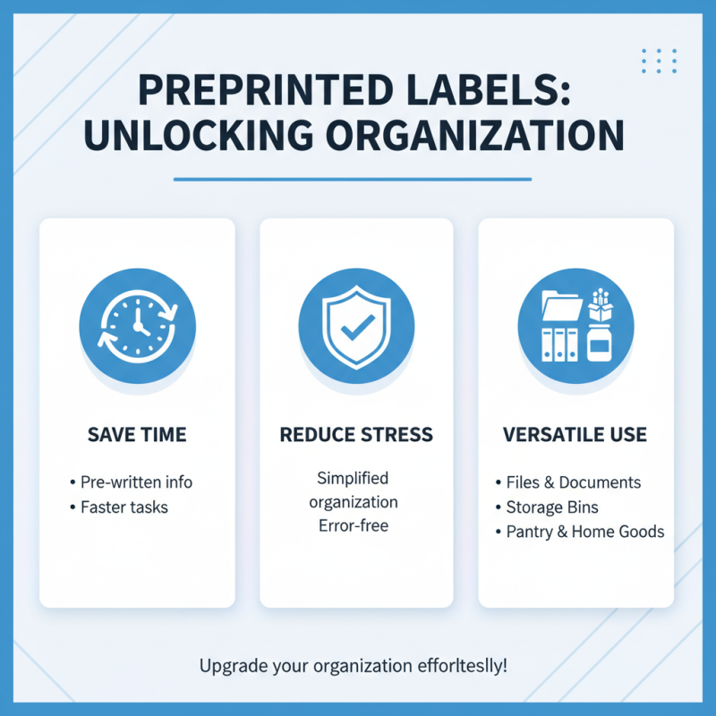 How to Use Preprinted Labels for Easy Organization and Efficient Labeling?
