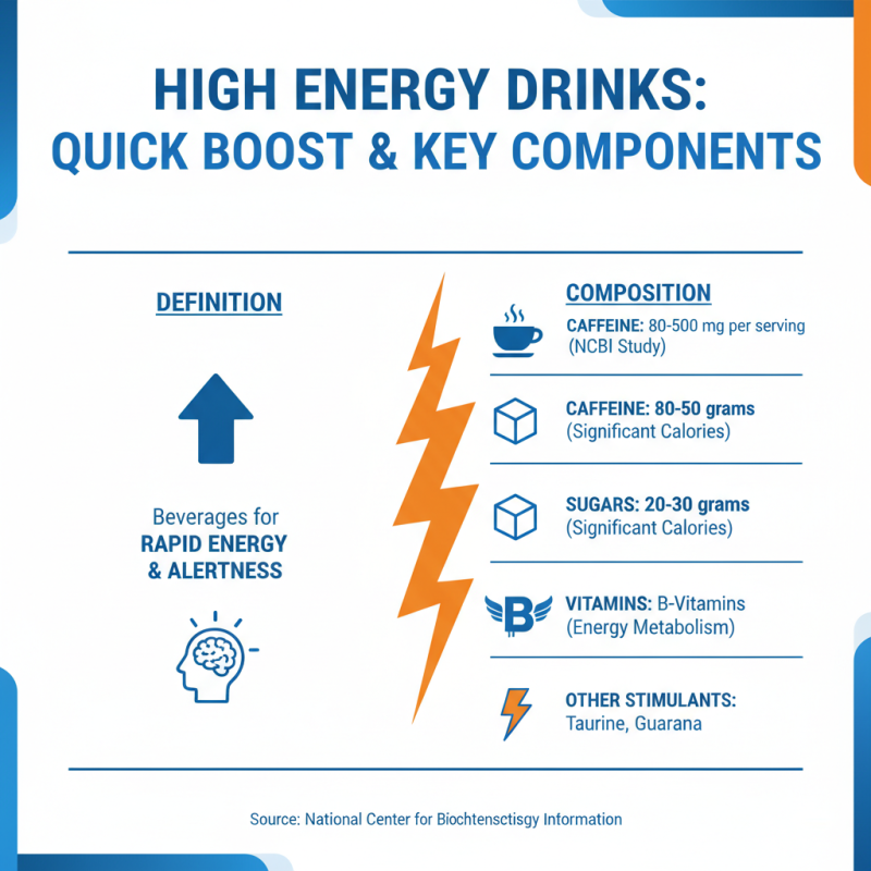 What is a high energy drink and how does it affect your body?