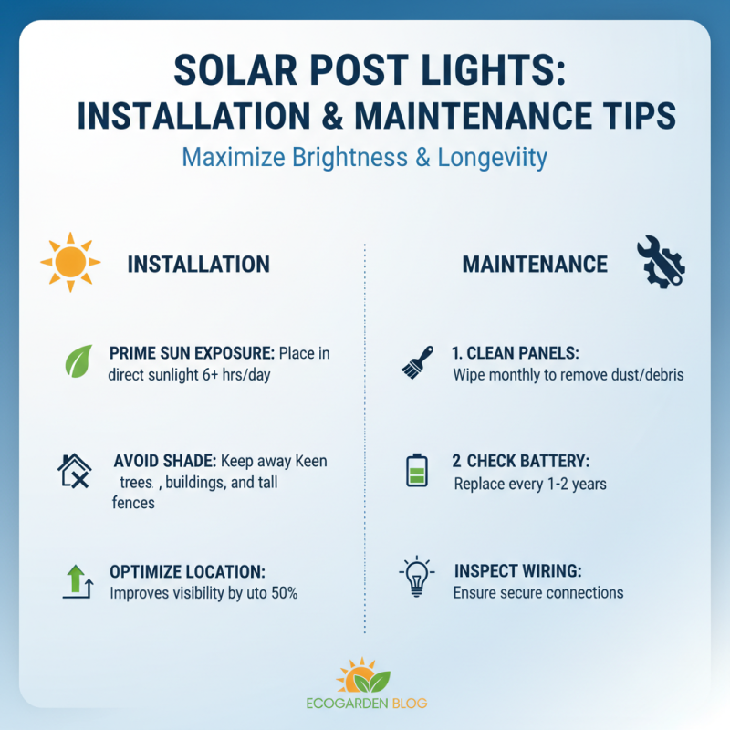 How to Choose Solar Post Lights Outdoor for Your Garden?