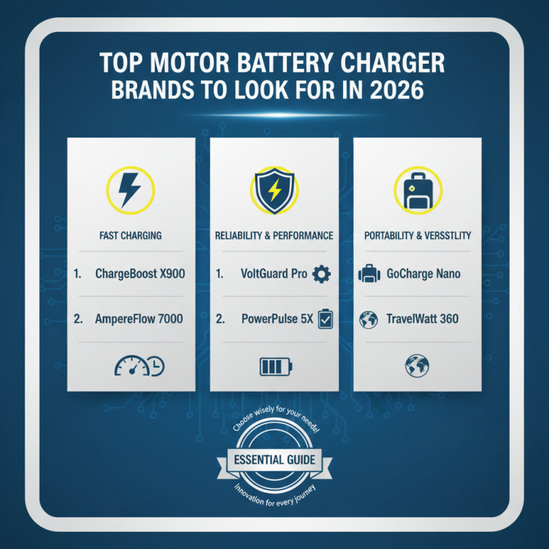 The Best Motor Battery Charger Options for 2026 Can You Choose?