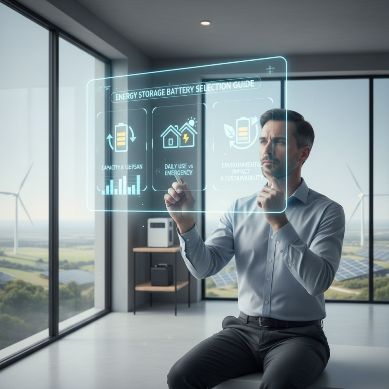 How to Choose the Best Energy Storage Battery for Your Needs?
