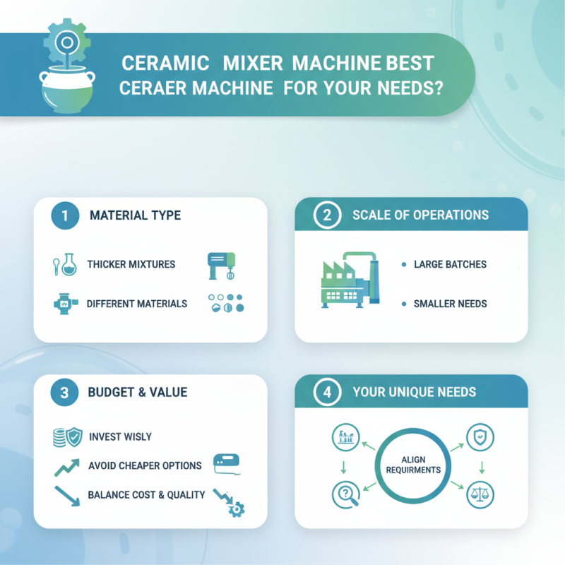 How to Choose the Best Ceramic Mixer Machine for Your Needs?