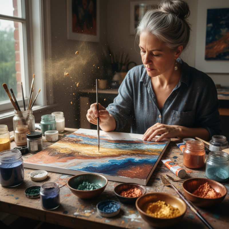 How to Use Metallic Pigment for Stunning Art Projects?