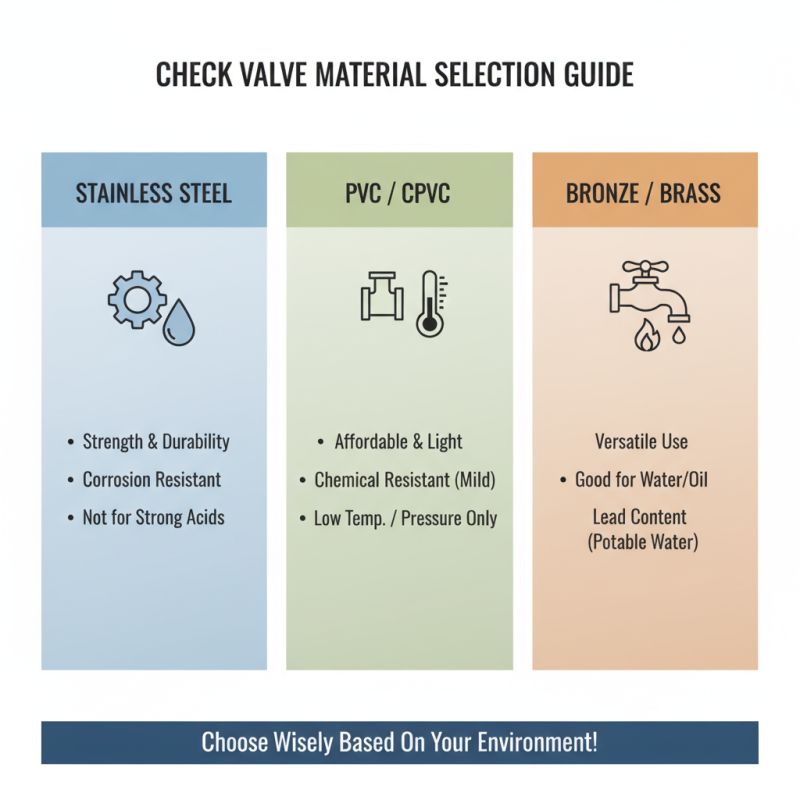 How to Choose the Right Check Valve for Your Plumbing Needs?