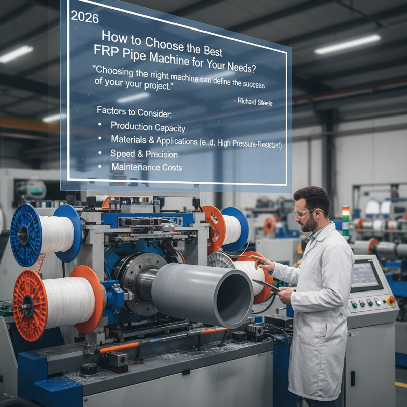 2026 How to Choose the Best FRP Pipe Machine for Your Needs?