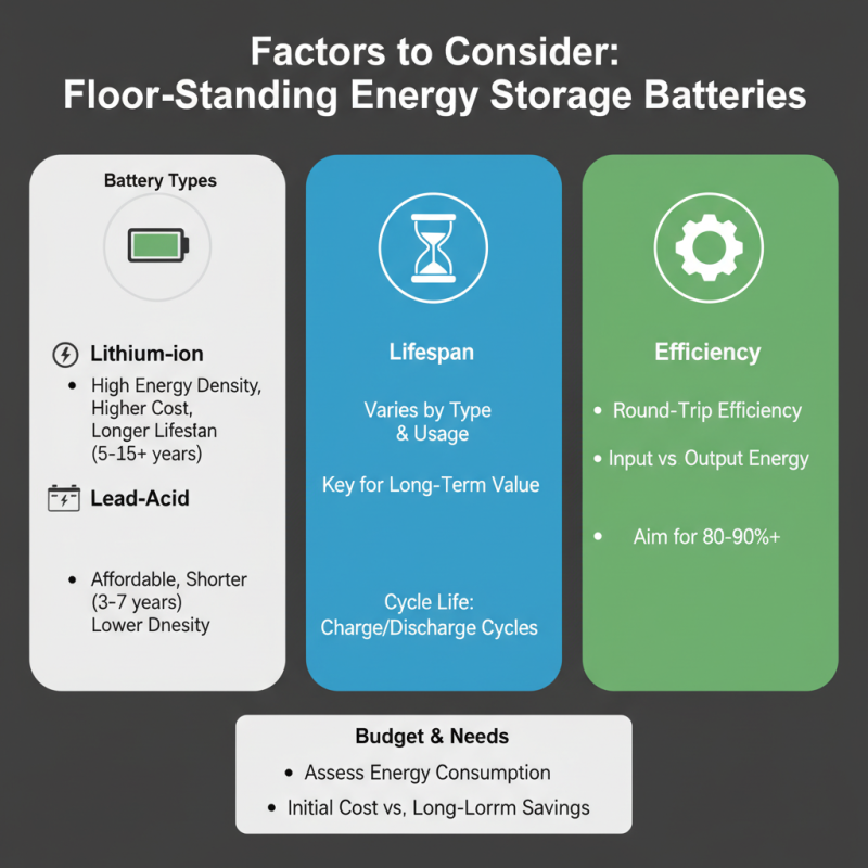 How to Choose a Floor Standing Energy Storage Battery?