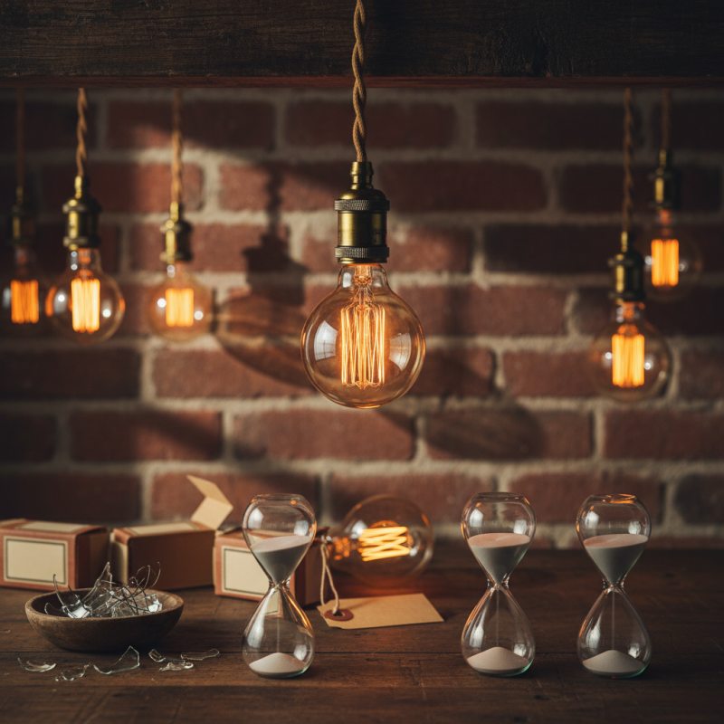 How long do vintage Edison bulbs last on average?