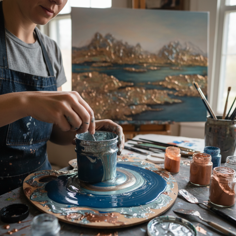 How to Use Metallic Pigment in Your Art Projects?