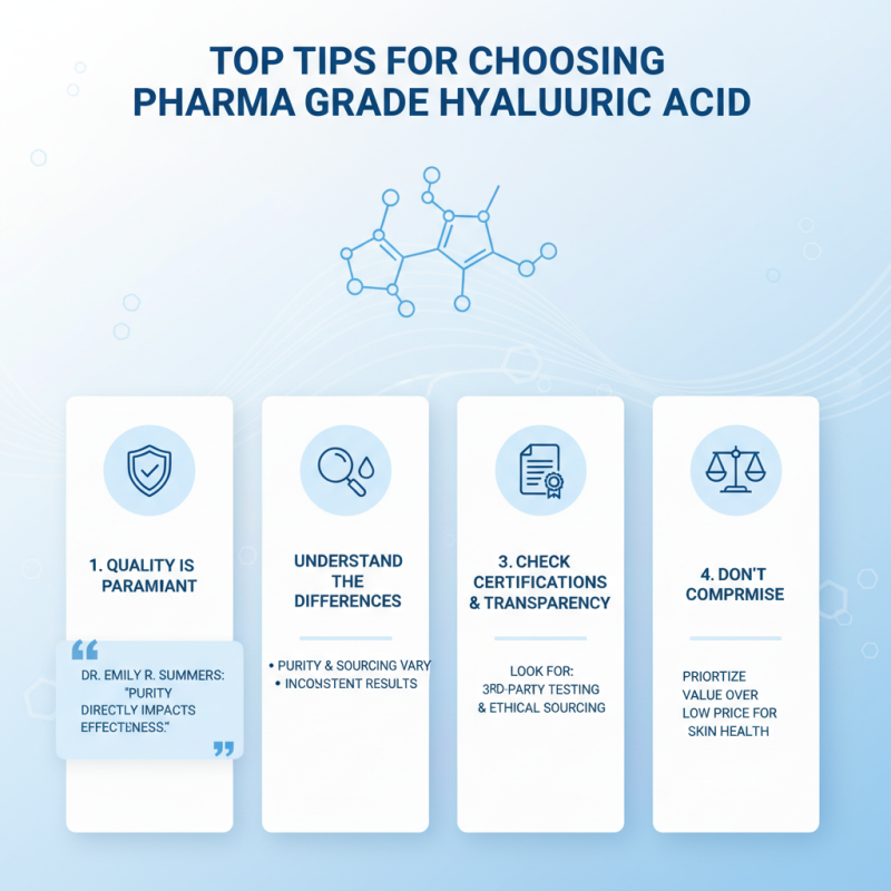 Top Tips for Choosing Pharma Grade Hyaluronic Acid?